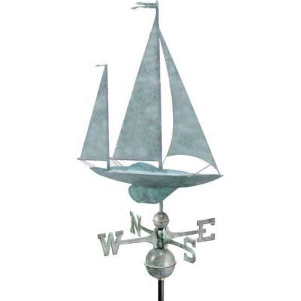 Good Directions Good Directions Yawl Weathervane, Blue Verde Copper 9907SV1
